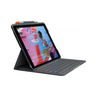 Logitech SLIM FOLIO Custodia con Tastiera Protettiva per iPad 7a e 8a generazione con Smart Connector Graphite