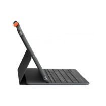 Logitech SLIM FOLIO Custodia con Tastiera Protettiva per iPad 7a e 8a generazione con Smart Connector Graphite