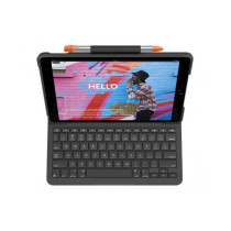 Logitech SLIM FOLIO Custodia con Tastiera Protettiva per iPad 7a e 8a generazione con Smart Connector Graphite