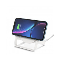 SUPPORTO DI RICARICA WIRELESS 10W CON ALIMENTATORE - BIANCO