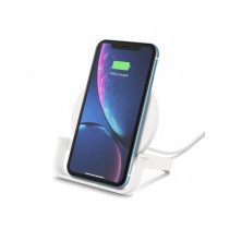 SUPPORTO DI RICARICA WIRELESS 10W CON ALIMENTATORE - BIANCO