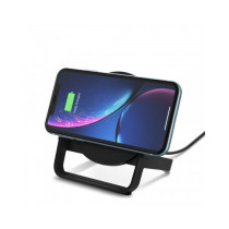 SUPPORTO DI RICARICA WIRELESS 10W CON ALIMENTATORE - NERO