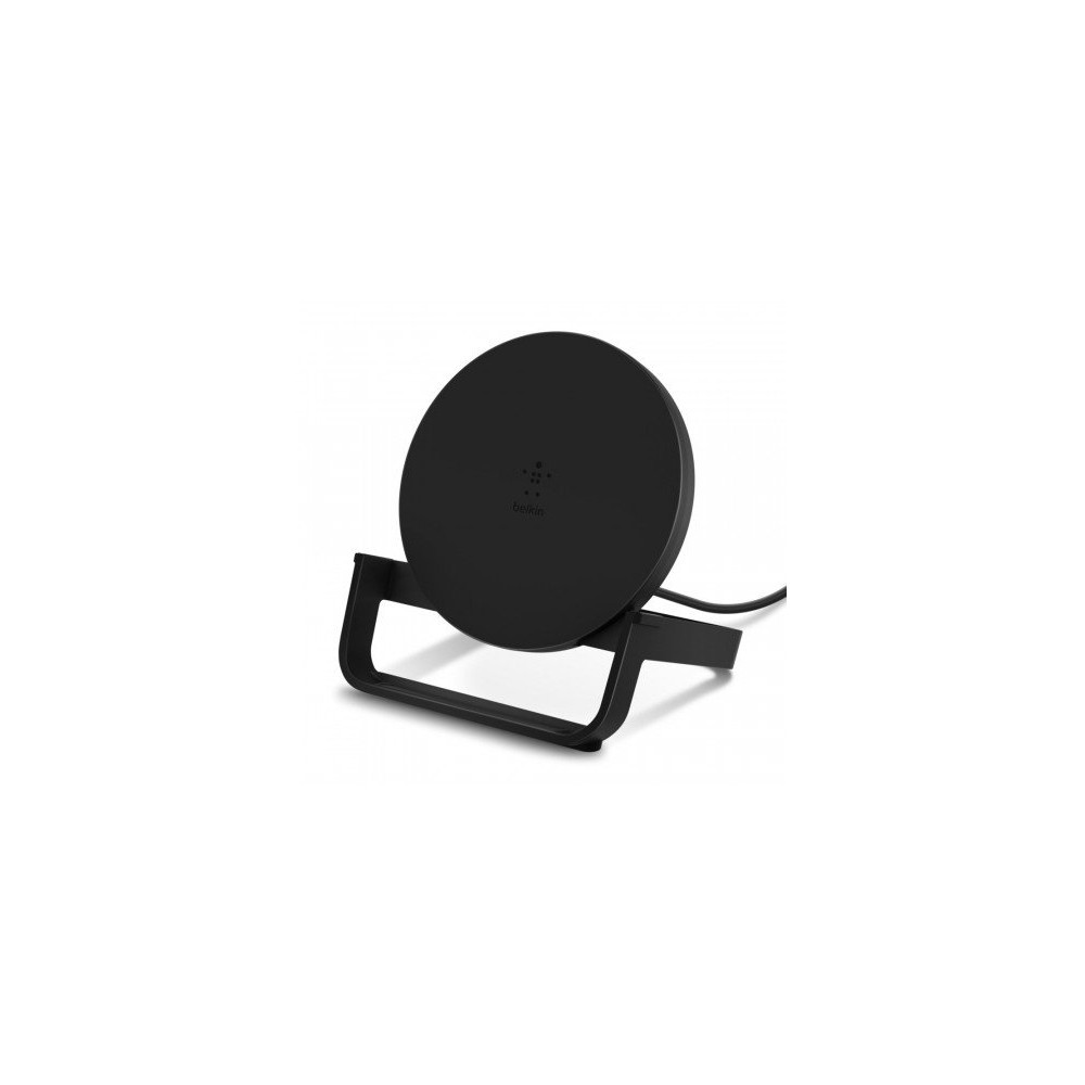 SUPPORTO DI RICARICA WIRELESS 10W CON ALIMENTATORE - NERO