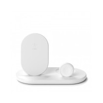 SUPPORTO WIRELESS 3 IN 1 - STAND + WATCH + AIRPODS - BIANCO