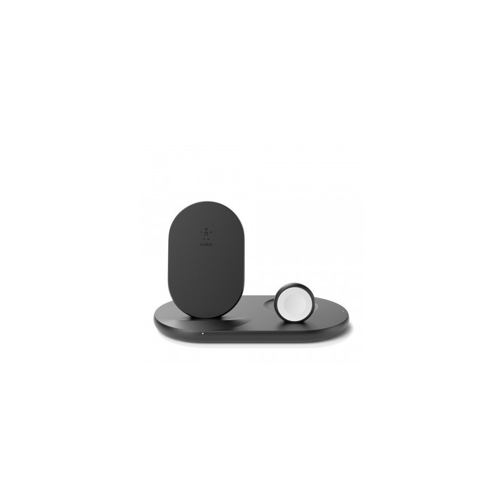 SUPPORTO WIRELESS 3 IN 1 - STAND + WATCH + AIRPODS - NERO