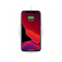 TAPPETINO DI RICARICA WIRELESS 10W CON ALIMENTATORE - BIANCO