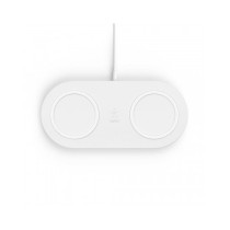 TAPPETINO DI RICARICA WIRELESS DOPPIO 2 X 10W - BIANCO