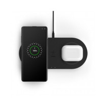 TAPPETINO DI RICARICA WIRELESS DOPPIO 2 X 10W - NERO