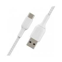 CAVO INTRECCIATO DA USB-C A USB-A 1M - BIANCO