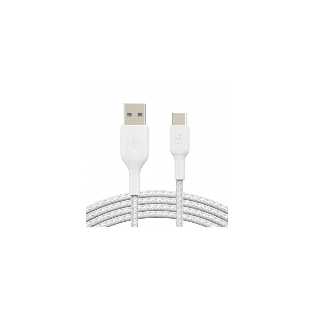 CAVO INTRECCIATO DA USB-C A USB-A 1M - BIANCO