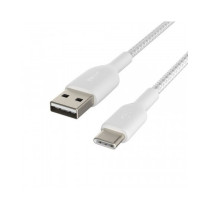 CAVO INTRECCIATO DA USB-C A USB-A 1M - BIANCO