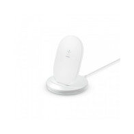 SUPPORTO DI RICARICA WIRELESS 15W CON ALIMENTATORE - BIANCO
