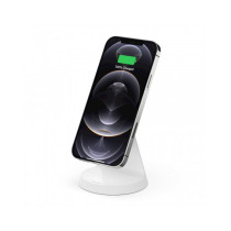 SUPPORTO DI RICARICA WIRELESS MAGNETICO PER MAGSAFE + PSU - BIANCO