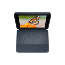 Logitech Rugged Combo 3 - Custodia con tastiera per iPad  (7ª, 8ª e 9ª gen) - Classic Blue