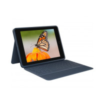 Logitech Rugged Combo 3 - Custodia con tastiera per iPad  (7ª, 8ª e 9ª gen) - Classic Blue