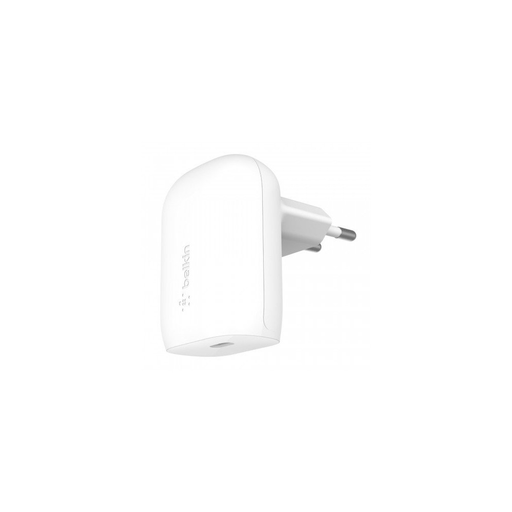 CARICABATTERIE DA PARETE CON PPS PORTA USB-C PD 30W - BIANCO