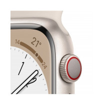 2022 - Apple Watch Series 8 GPS + Cellular 45mm Galassia Cassa in alluminio con Galassia Sport Band