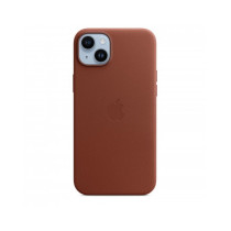 Custodia con Magsafe in Pelle per iPhone 14 Plus - Terra D'ombra