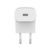 CARICABATTERIE DA PARETE CON PPS PORTA USB-C PD 20W 1M PVC C-LTG- BIANCO