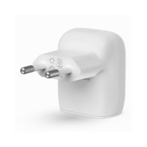 CARICABATTERIE DA PARETE CON PPS PORTA USB-C PD 20W 1M PVC C-LTG- BIANCO