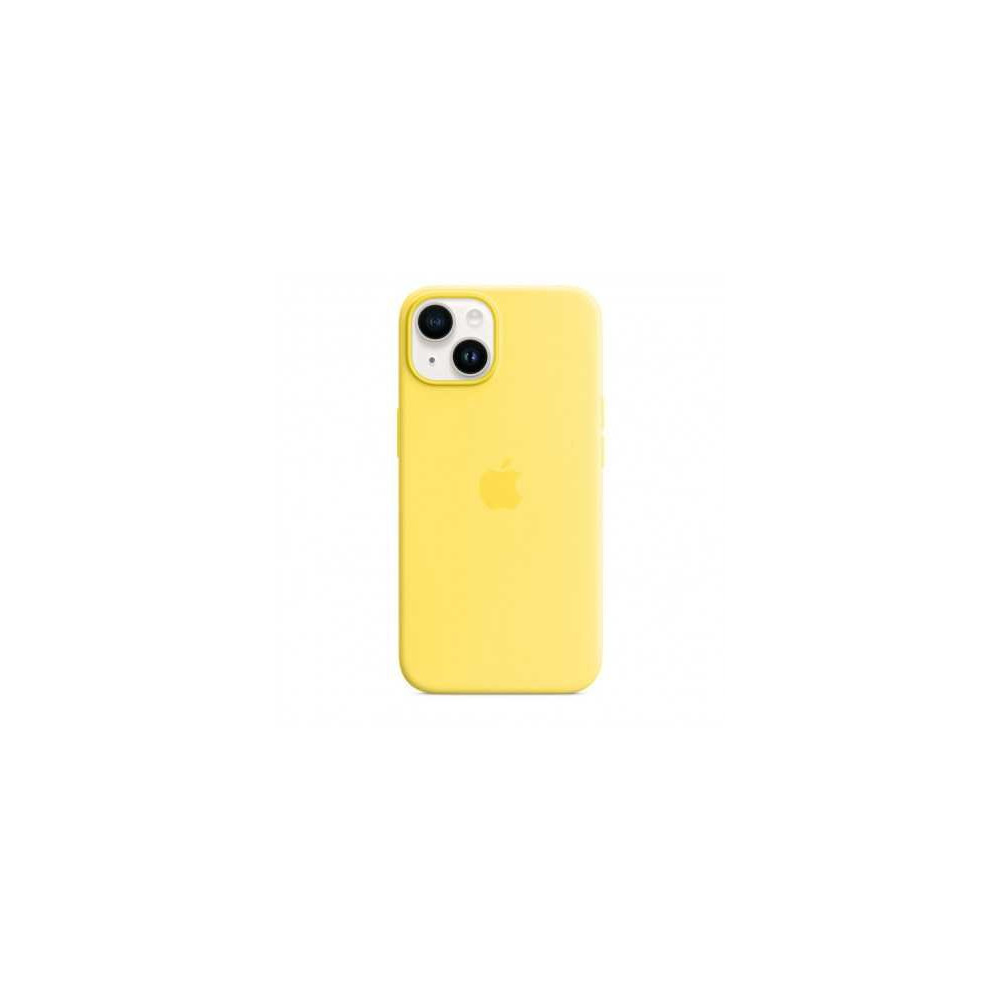 Custodia con Magsafe in Silicone per iPhone 14 Plus - Giallo canarino