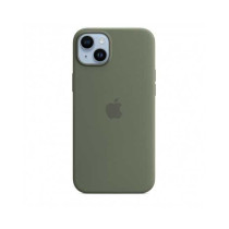 Custodia con Magsafe in Silicone per iPhone 14 Plus - Oliva