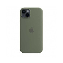 Custodia con Magsafe in Silicone per iPhone 14 Plus - Oliva