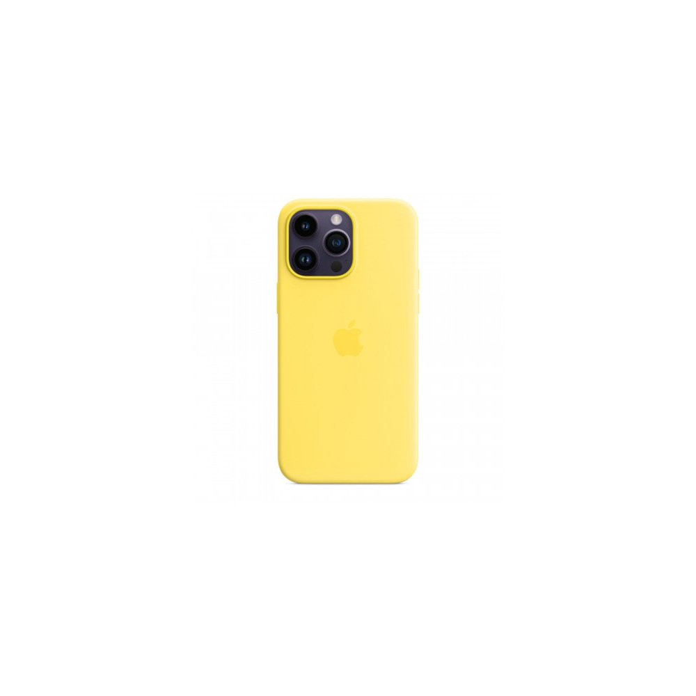 Custodia con Magsafe in Silicone per iPhone 14 Pro Max - Giallo canarino