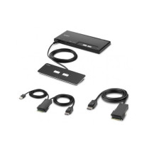 2-PORT SINGLE HEAD DP KVM SWITCH PP4.0 W/REMOTE