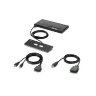 2-PORT SINGLE HEAD HDMI KVM SWITCH PP4.0 W/REMOTE