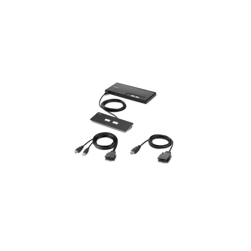 2-PORT SINGLE HEAD HDMI KVM SWITCH PP4.0 W/REMOTE