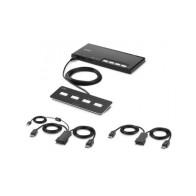 4-PORT DUAL HEAD DP KVM SWITCH PP4.0 W/REMOTE