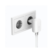 CARICABATTERIE CON PPS PORTA USB-C + USB-A 37W - BIANCO
