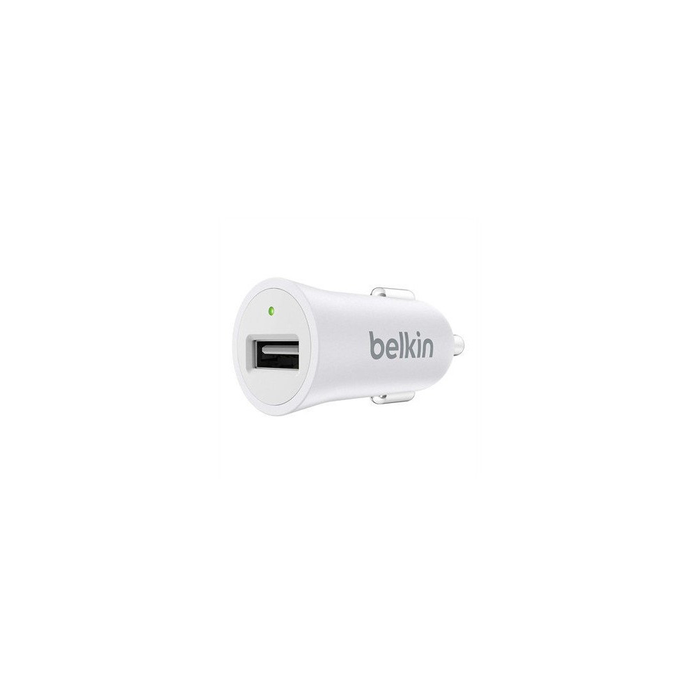 MINI CARICABATTERIE USB DA AUTO METALLICO MIXIT 2,4 A 5W - BIANCO