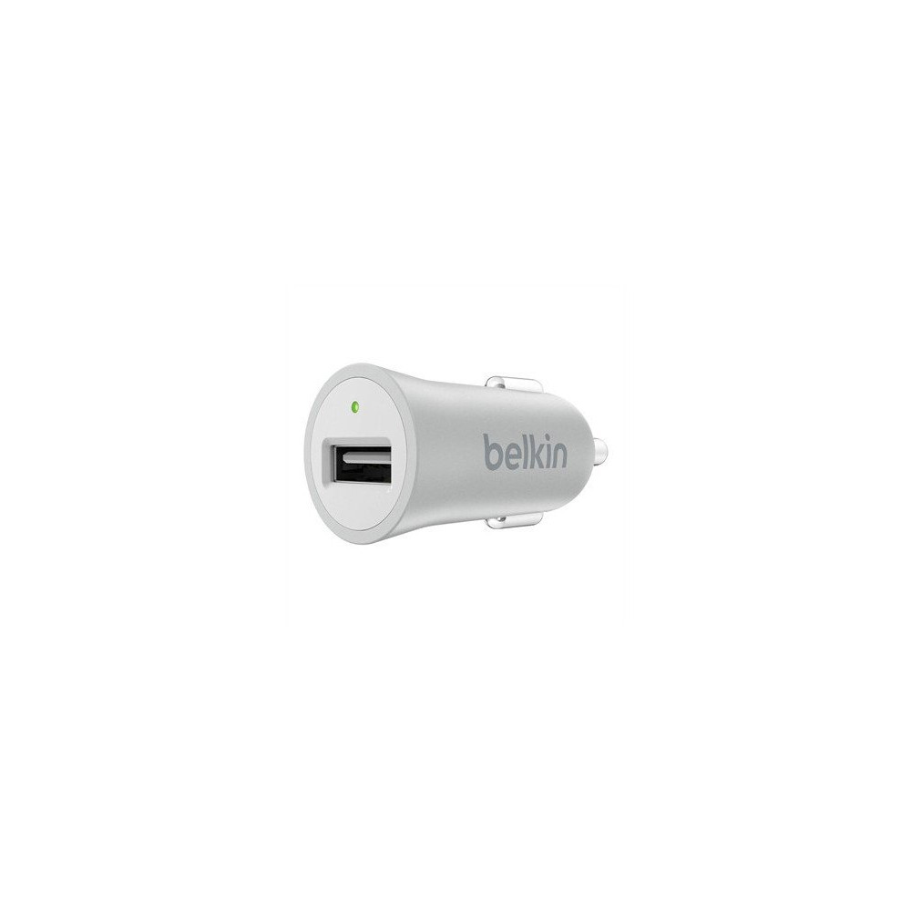 MINI CARICABATTERIE USB DA AUTO METALLICO MIXIT 2,4 A 5W - SILVER