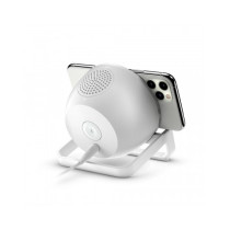 SUPPORTO DI RICARICA WIRELESS 10W CON SPEAKER - BIANCO