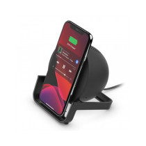 SUPPORTO DI RICARICA WIRELESS 10W CON SPEAKER - NERO