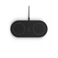 TAPPETINO DI RICARICA WIRELESS DOPPIO 2 X 15W - NERO