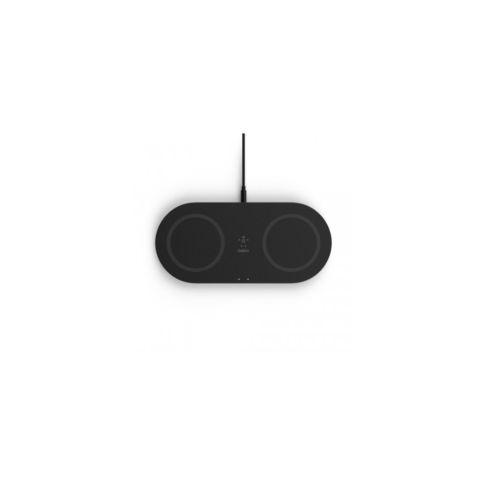 TAPPETINO DI RICARICA WIRELESS DOPPIO 2 X 15W - NERO