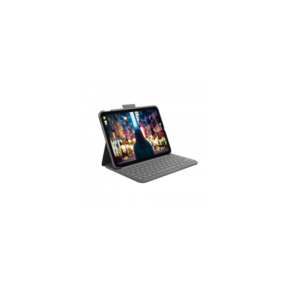 Logitech Slim Folio, custodia con Tastiera Bluetooth per iPad 10.9 (2024/2025)