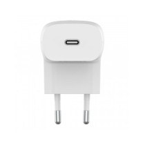 CARICABATTERIE DA PARETE CON PPS PORTA USB-C PD 20W - BIANCO