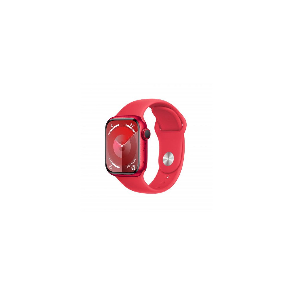 Apple Watch Series 9 GPS 41mm Cassa in alluminio rosso - Cinturino sport rosso - M/L