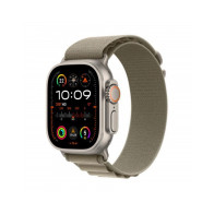 Apple Watch Ultra 2 GPS + Cellular, 49mm Cassa in titanio con oliva alpine loop - small