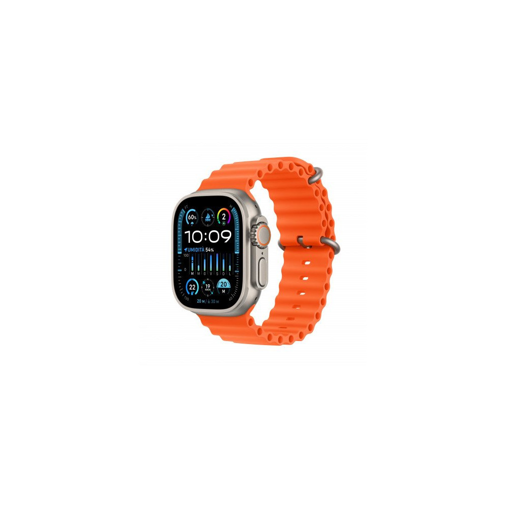 2023 - Apple Watch Ultra 2 GPS + Cellular, 49mm Cassa in titanio con Arancione Ocean band
