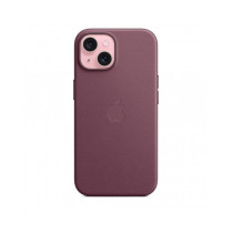 Custodia con Magsafe in Tessuto Fine Woven per iPhone 15 - Gelso