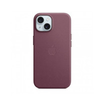 Custodia con Magsafe in Tessuto Fine Woven per iPhone 15 - Gelso