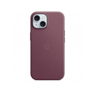 Custodia con Magsafe in Tessuto Fine Woven per iPhone 15 - Gelso