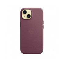 Custodia con Magsafe in Tessuto Fine Woven per iPhone 15 - Gelso