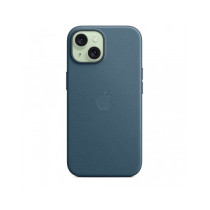 Custodia con Magsafe in Tessuto Fine Woven per iPhone 15 - Blu Pacifico