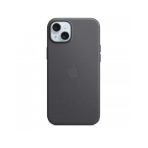 Custodia con Magsafe in Tessuto Fine Woven per iPhone 15 Plus - Nero